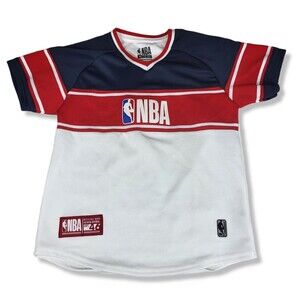 NBA White Red And Blue Jersey Size XL 18-20 Old Skool Retro